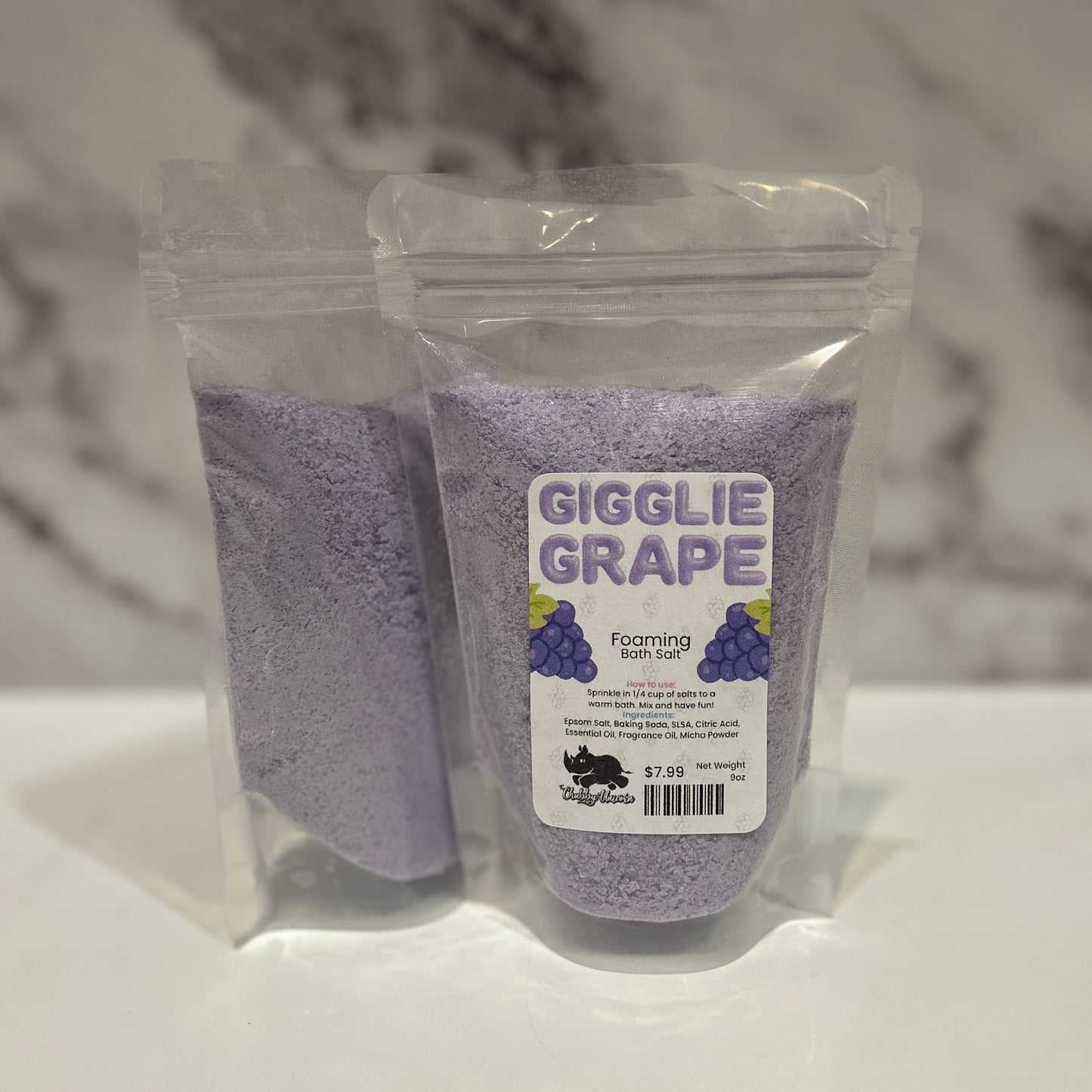 Gigglie Grape Foaming Bath Salt